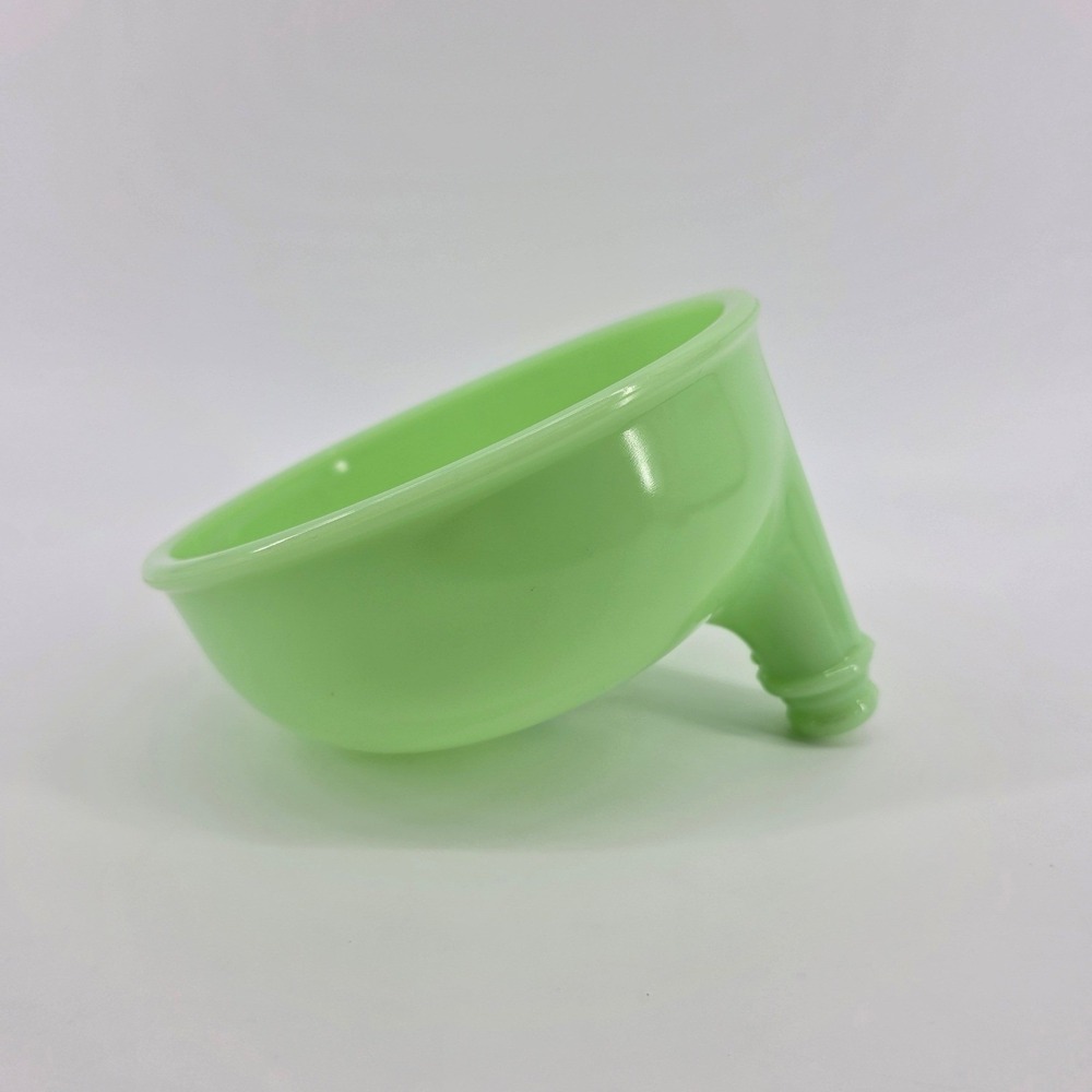 Vintage Jadeite Green Glass Juicer Bowl Sunbeam Mixer Attachment DES PAT 87228